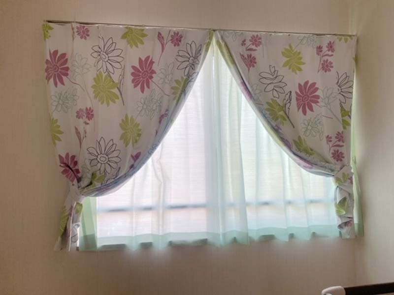 カーテン　花柄　丈200㎝×幅200㎝　4枚セット カーテン 花柄 丈200㎝×幅200㎝ 4枚セット 楽天市場】カーテン