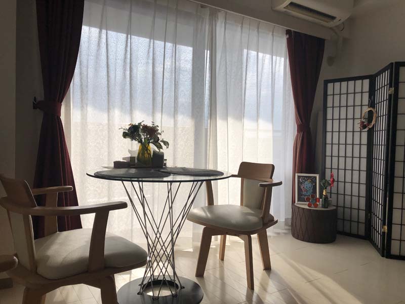 カーテン 幅200cm×丈220cm2枚 ダマスク レースカーテン 幅200 丈220