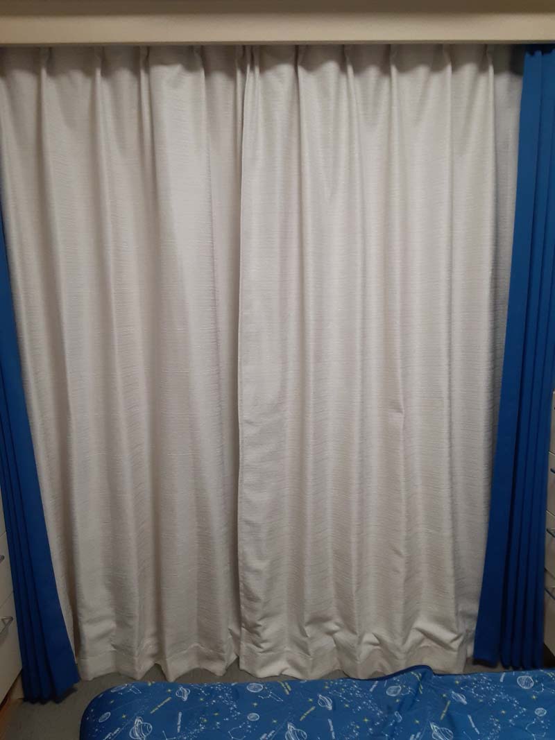 カーテン　幅150cm×丈240cm2枚　ジャガード サイズ：幅151～200cm×丈80～150cm：1枚 あたたかみのあるジャガード織