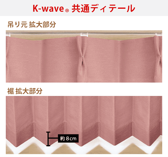 カーテンくれない K-wave-D-plain ミルクティー 4枚組 カーテンくれない 新ブランド「K-wave」シリーズ ドレープカーテン