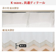 カーテンくれない 新ブランド「K-wave」シリーズ レースカーテン